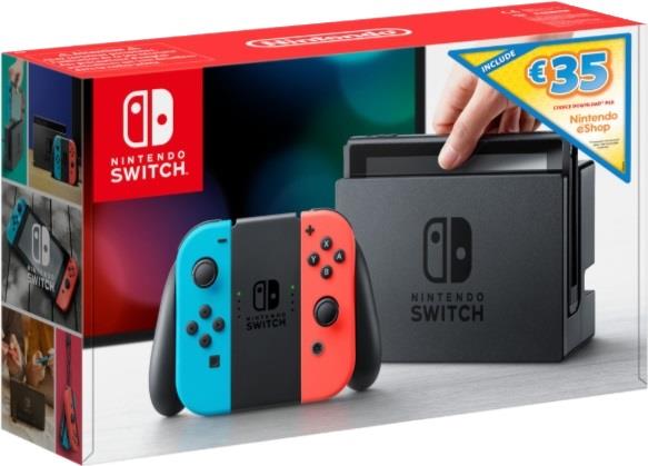 NINTENDO Nintendo Switch console blu/rosso + Voucher eShop € 35